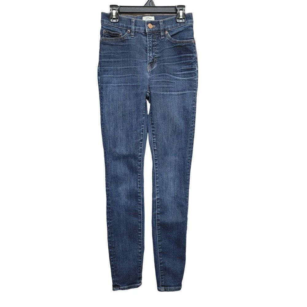 J.Crew Lookout High Rise Skinny Jeans Size 24 Womens‎ Blue Denim Casual